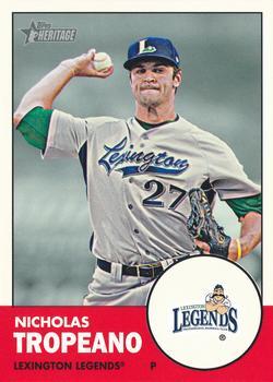 #60 Nicholas Tropeano - Lexington Legends - 2012 Topps Heritage Minor League Baseball