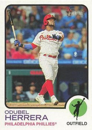 #60 Odubel Herrera - Philadelphia Phillies - 2022 Topps Heritage Baseball