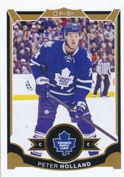 #60 Peter Holland - Toronto Maple Leafs - 2015-16 O-Pee-Chee Hockey