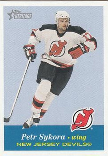 #60 Petr Sykora - New Jersey Devils - 2001-02 Topps Heritage Hockey