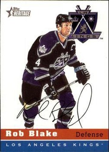 #60 Rob Blake - Los Angeles Kings - 2000-01 Topps Heritage Hockey