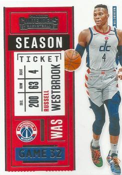#60 Russell Westbrook - Washington Wizards - 2020-21 Panini Contenders Basketball