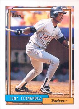 #60 Tony Fernandez - San Diego Padres - 1992 Topps Baseball
