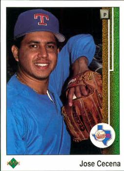 #560 Jose Cecena - Texas Rangers - 1989 Upper Deck Baseball