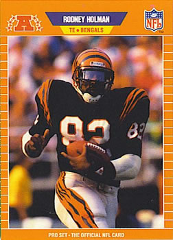#60 Rodney Holman - Cincinnati Bengals - 1989 Pro Set Football