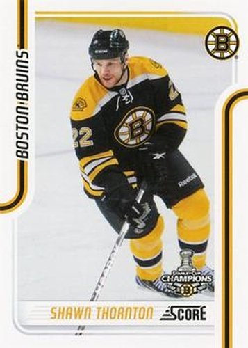 #60 Shawn Thornton - Boston Bruins - 2011-12 Score Hockey