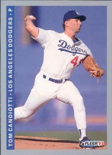 #60 Tom Candiotti - Los Angeles Dodgers - 1993 Fleer Baseball