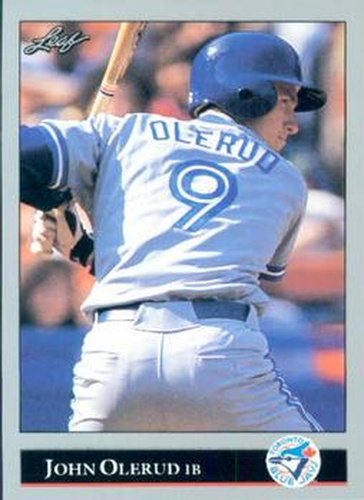 #60 John Olerud - Toronto Blue Jays - 1992 Leaf Baseball