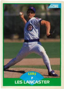 #60 Les Lancaster - Chicago Cubs - 1989 Score Baseball