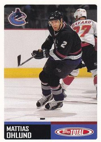 #60 Mattias Ohlund - Vancouver Canucks - 2002-03 Topps Total Hockey