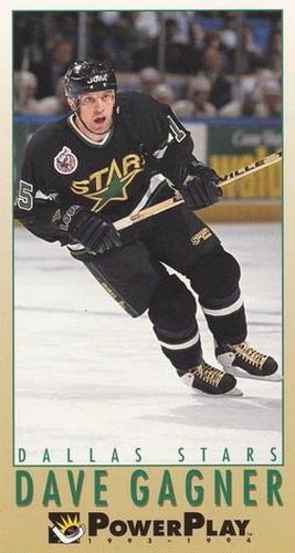 #60 Dave Gagner - Dallas Stars - 1993-94 Fleer PowerPlay Hockey