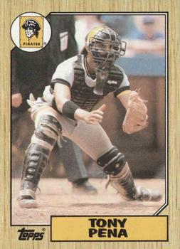 #60 Tony Pena - Pittsburgh Pirates - 1987 Topps Baseball