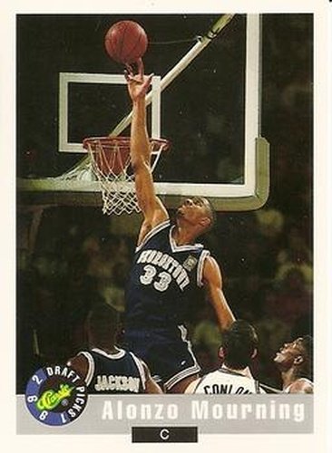 #60 Alonzo Mourning - Georgetown Hoyas - 1992 Classic Draft Basketball