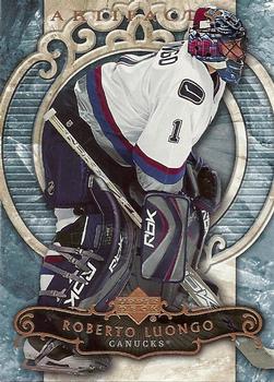 #60 Roberto Luongo - Vancouver Canucks - 2007-08 Upper Deck Artifacts Hockey