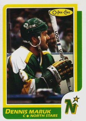 #60 Dennis Maruk - Minnesota North Stars - 1986-87 O-Pee-Chee Hockey