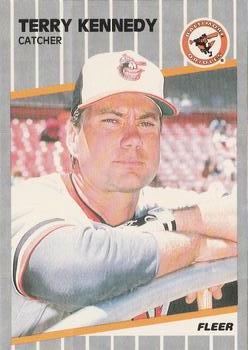 #610 Terry Kennedy - Baltimore Orioles - 1989 Fleer Baseball