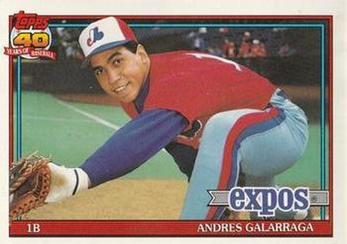 #610 Andres Galarraga - Montreal Expos - 1991 O-Pee-Chee Baseball