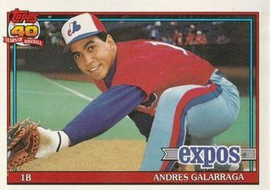 #610 Andres Galarraga - Montreal Expos - 1991 O-Pee-Chee Baseball