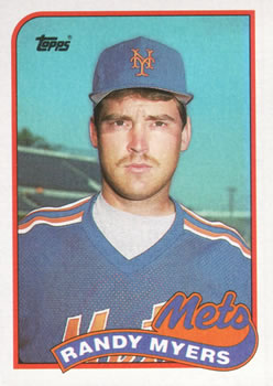 #610 Randy Myers - New York Mets - 1989 Topps Baseball