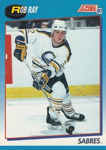 #610 Rob Ray - Buffalo Sabres - 1991-92 Score Canadian Bilingual Hockey