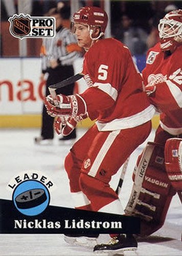 #610 Nicklas Lidstrom - 1991-92 Pro Set Hockey
