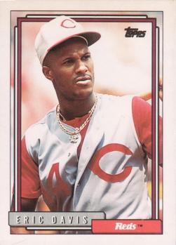 #610 Eric Davis - Cincinnati Reds - 1992 Topps Baseball