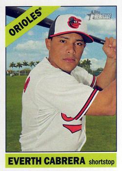 #610 Everth Cabrera - Baltimore Orioles - 2015 Topps Heritage Baseball