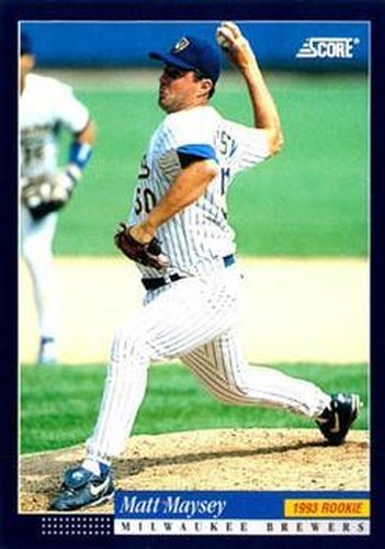 #610 Matt Maysey - Milwaukee Brewers -1994 Score Baseball