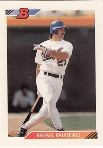 #610 Rafael Palmeiro - Texas Rangers - 1992 Bowman Baseball