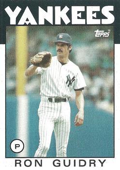 #610 Ron Guidry - New York Yankees - 1986 Topps Baseball