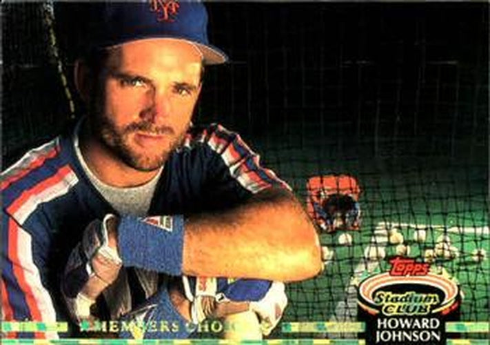 #610 Howard Johnson - New York Mets - 1992 Stadium Club Baseball