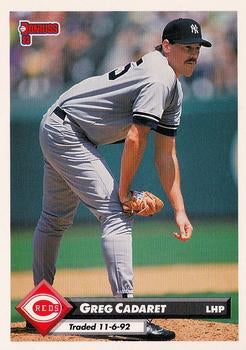 #610 Greg Cadaret - Cincinnati Reds - 1993 Donruss Baseball