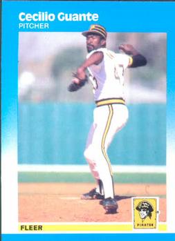 #610 Cecilio Guante - Pittsburgh Pirates - 1987 Fleer Baseball