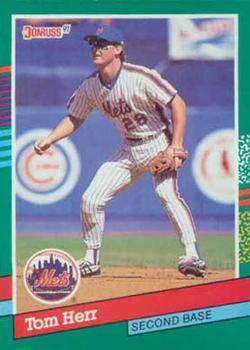#610 Tom Herr - New York Mets - 1991 Donruss Baseball