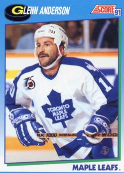 #611 Glenn Anderson - Toronto Maple Leafs - 1991-92 Score Canadian Hockey
