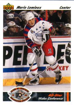 #611 Mario Lemieux - Pittsburgh Penguins - 1991-92 Upper Deck Hockey
