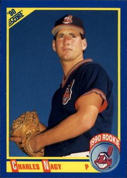 #611 Charles Nagy - Cleveland Indians - 1990 Score Baseball