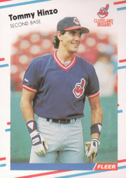 #611 Tommy Hinzo - Cleveland Indians - 1988 Fleer Baseball