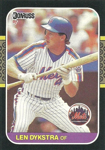 #611 Len Dykstra - New York Mets - 1987 Donruss Baseball