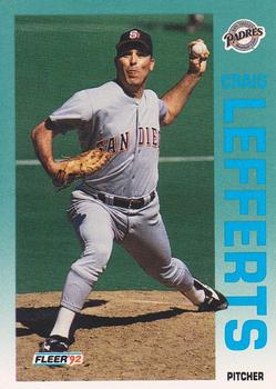 #611 Craig Lefferts - San Diego Padres - 1992 Fleer Baseball