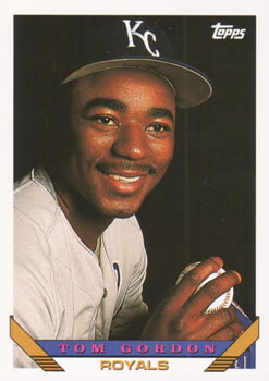 #611 Tom Gordon - Kansas City Royals - 1993 Topps Baseball