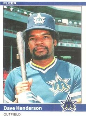 #611 Dave Henderson - Seattle Mariners - 1984 Fleer Baseball