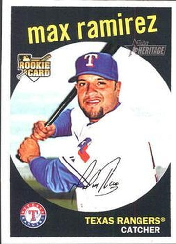 #611 Max Ramirez - Texas Rangers - 2008 Topps Heritage Baseball