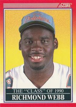 #611 Richmond Webb - Miami Dolphins - 1990 Score Football