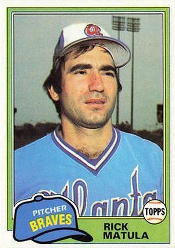 #611 Rick Matula - Atlanta Braves - 1981 Topps Baseball