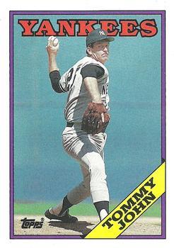 #611 Tommy John - New York Yankees - 1988 Topps Baseball