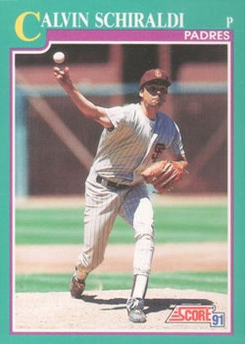 #611 Calvin Schiraldi - San Diego Padres - 1991 Score Baseball