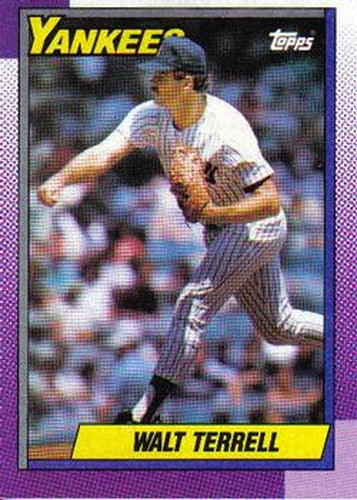 #611 Walt Terrell - New York Yankees - 1990 Topps Baseball