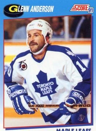 #611 Glenn Anderson - Toronto Maple Leafs - 1991-92 Score Canadian Bilingual Hockey