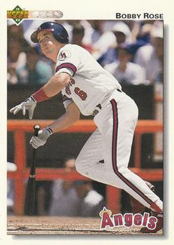 #611 Bobby Rose - California Angels - 1992 Upper Deck Baseball